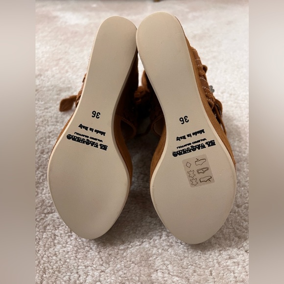 *New* Italian El Vaquero wedge sandals - size EU 36 (US 5.5) - Picture 7 of 7